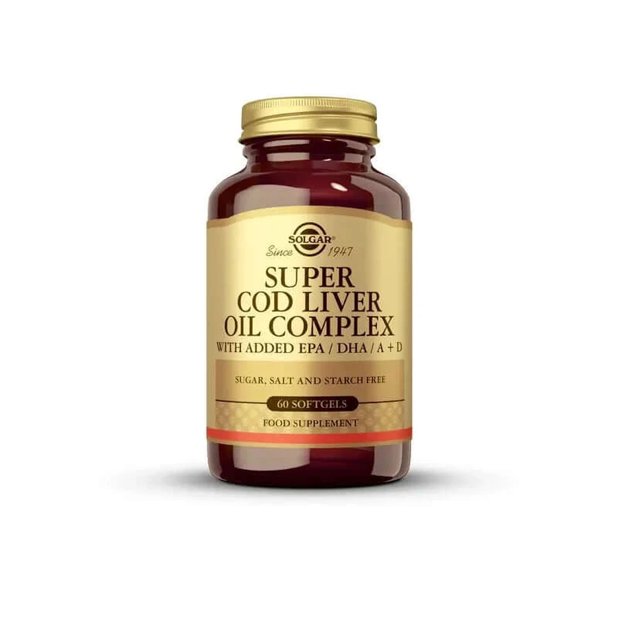 Solgar Super Levertraan, 60 softgels