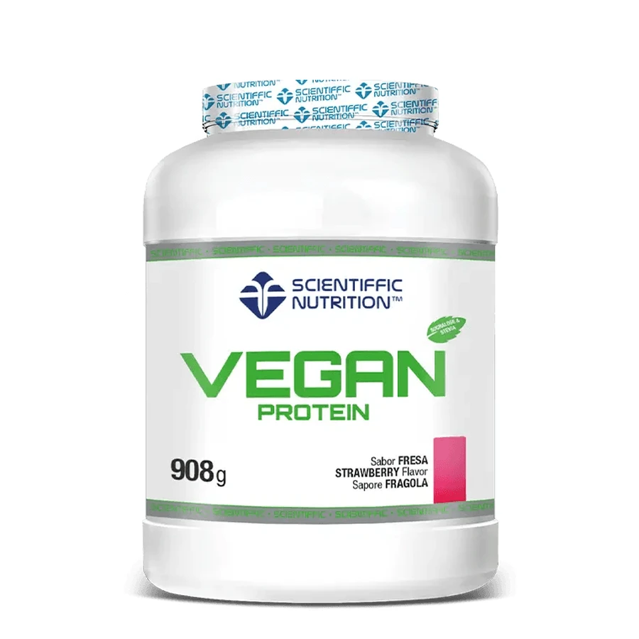 Scientiffic Nutrition Vean Proteïne Aardbei - Crème, 908 g