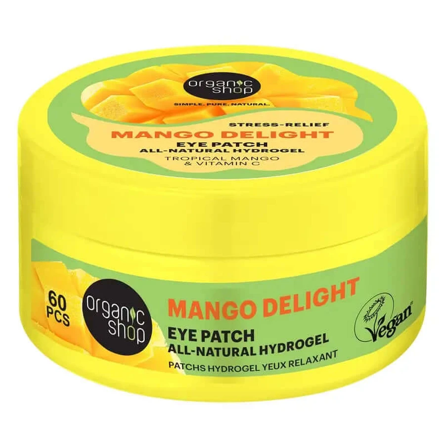 Organic Shop Fac Anti-Stress Hydrogel Patches For Eye Contour "Mango Delight" , 60 pcs.