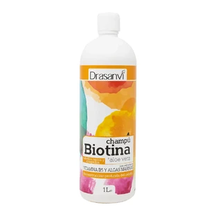 Drasanvi Biotina Shampooing et Aloe Vera Cheveux secs et ternes Flacon , 1 l