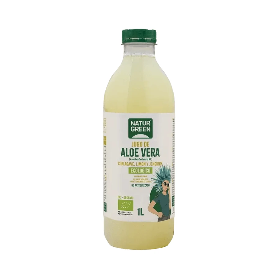 Naturgreen Jugo De Aloe Vera Con Agave, Limón Y Gengibre, 1 l
