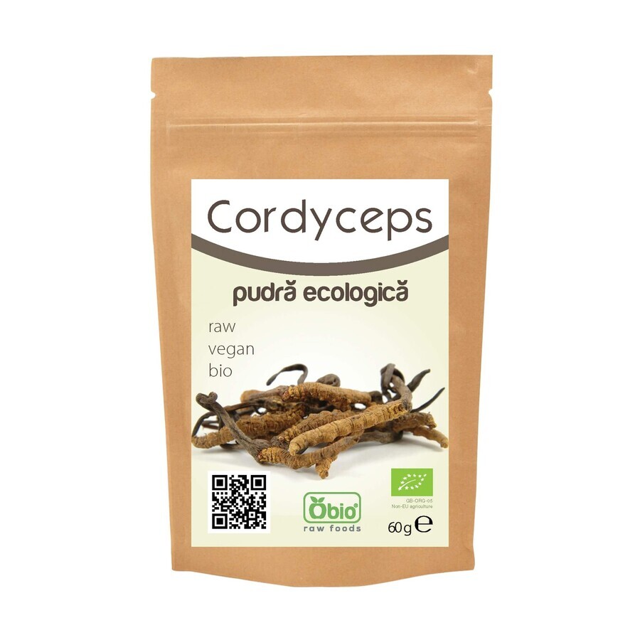 Cordyceps raw powder, 60 g, Obio