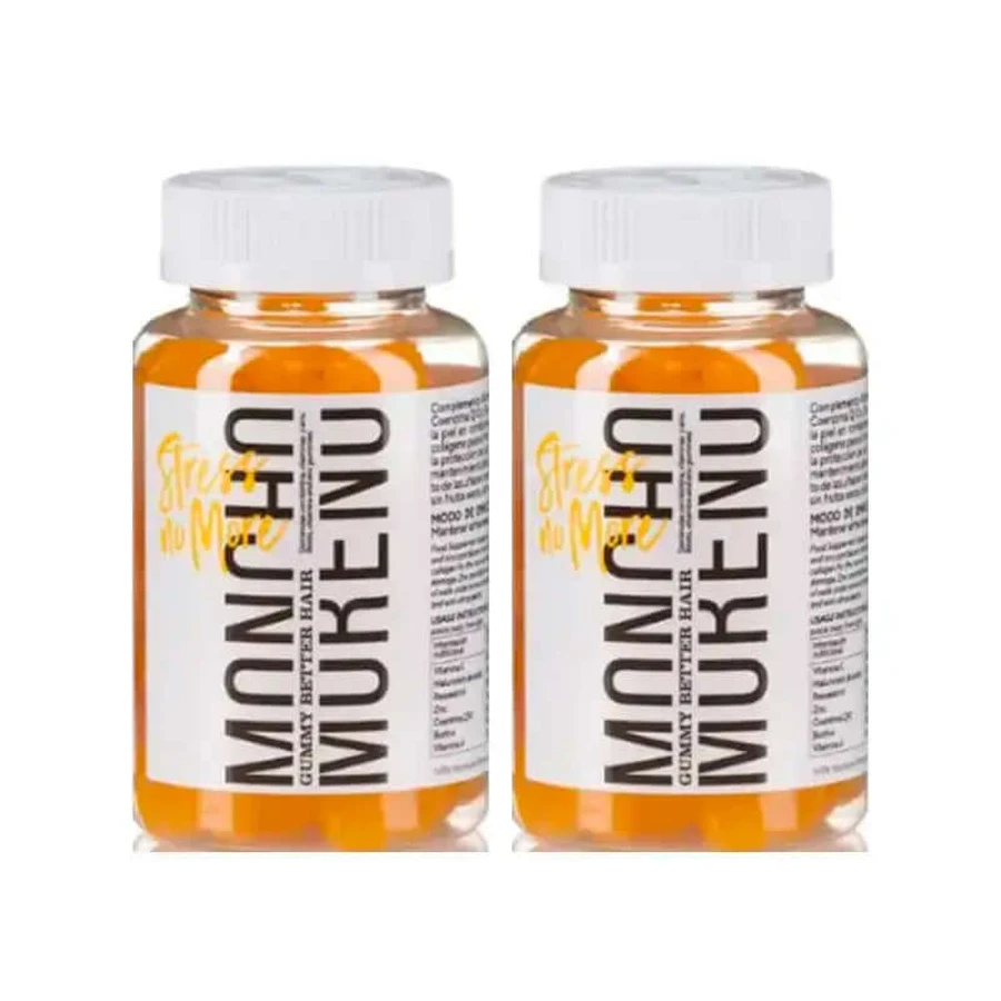 Moncho Moreno Gummibärchen Stress No More, Packung 2 x 60 Stück