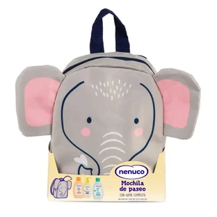 Nenuco Babypakket Draagzak Olifant, met Eau de Cologne, Zeep en Shampoo, 3x200ml