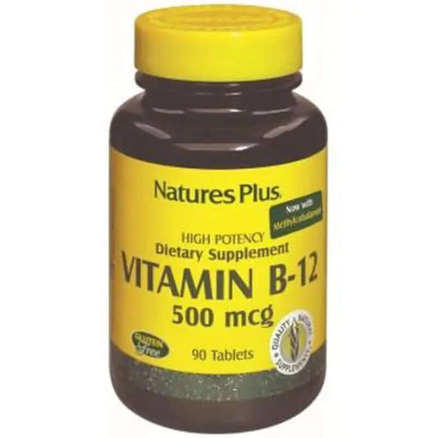 Natures Plus Vitamine B12 500Mcg, 90 tabletten