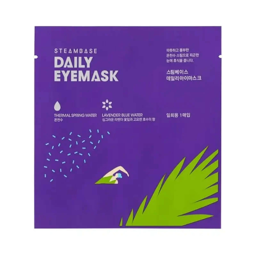 Steambase Dagelijks Oogmasker Lavendel Blauw Water , 1 st.