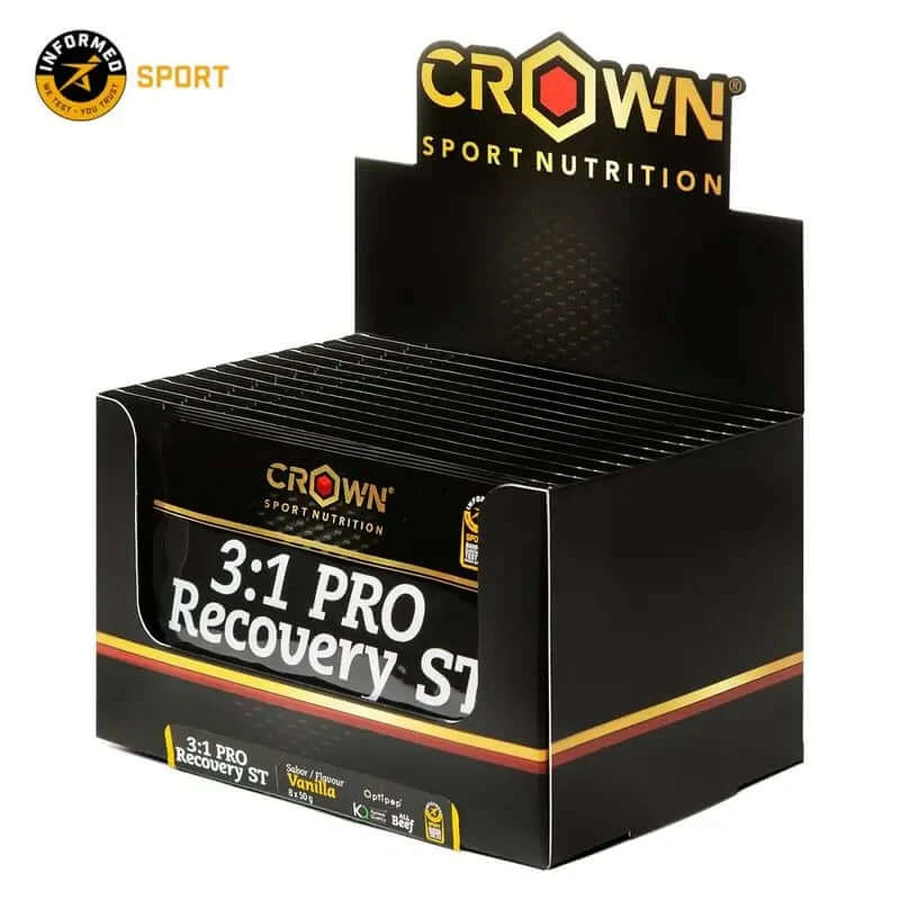 Crown Sport Nutrition 3:1 Pro Recovery Vanilla Single Dose , 14 x 50 grams