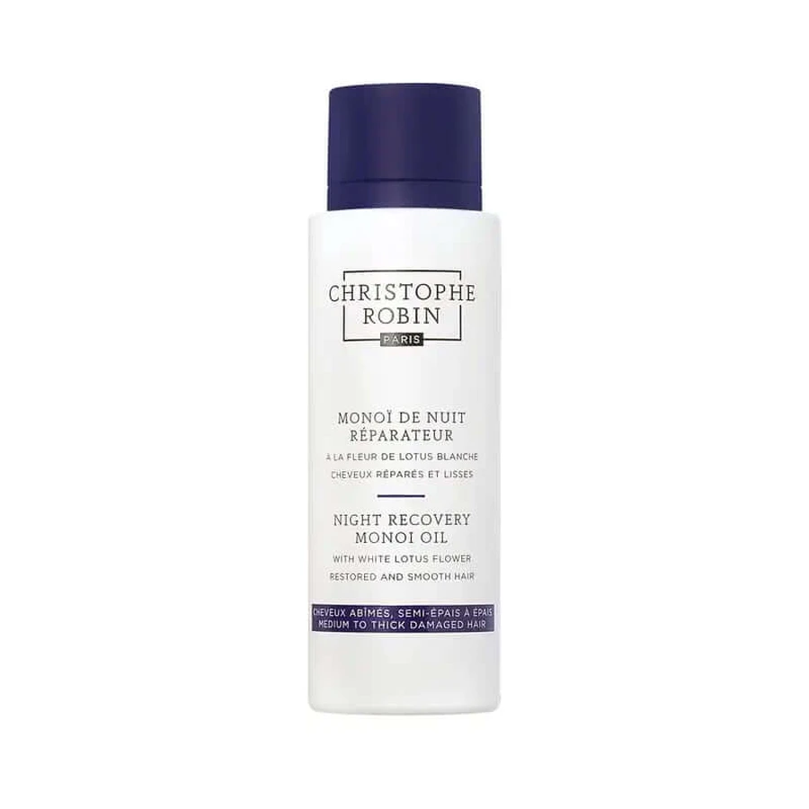 Christophe Robin Monoï Nacht Herstel Olie Met Witte Lotusbloem (Fijn tot Normaal Haar) , 96 ml