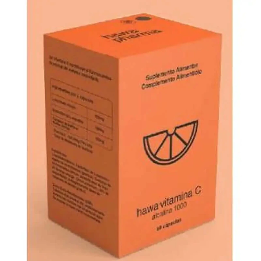 Hawa Pharma Hawa Vitamina C Alcalina 1000 60 Cápsulas