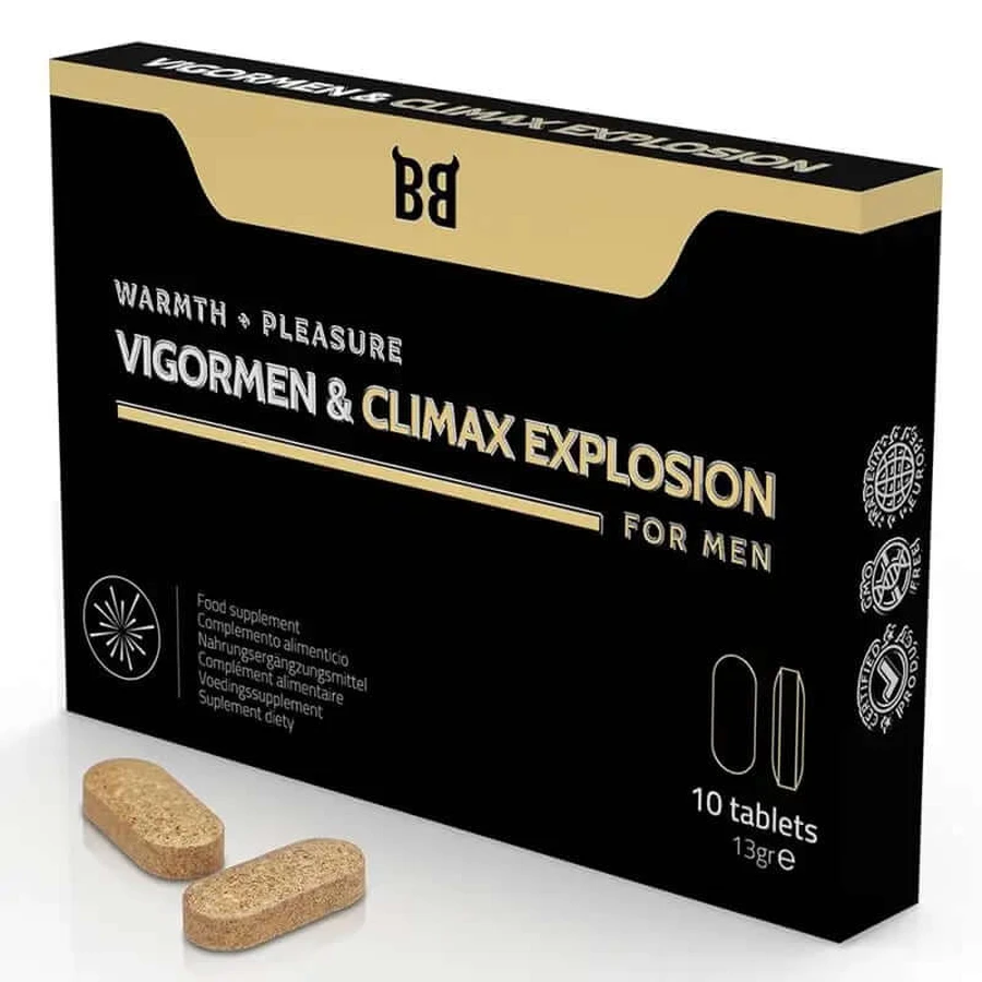 Blackbull von Spartan Vigormen & Climax Explosion erhöhtes Vergnügen für Männer 10 Kapseln
