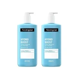 Neutrogena Hydro Boost Gel Crème Hydratante Ultralégère pour le Corps, 2X400 Ml