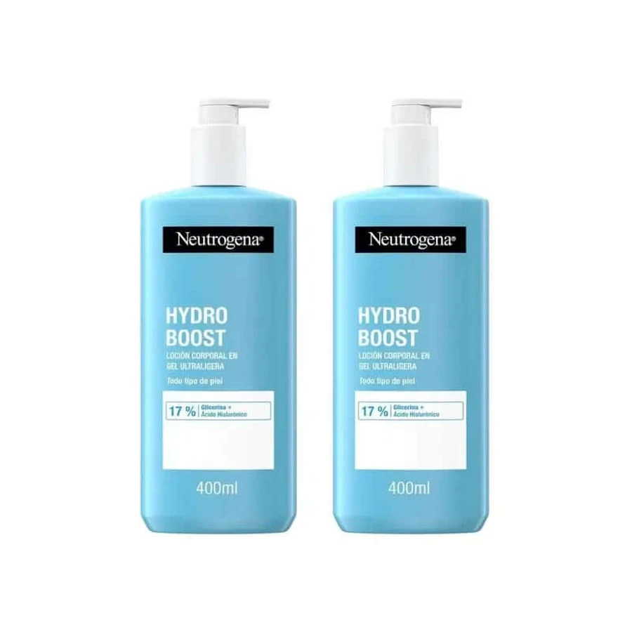 Neutrogena Hydro Boost Ultralight Gel Hydraterende Crème voor Lichaam, 2X400 ml