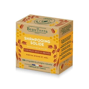Beauterra Solid Oatmeal & Honey Solid Shampoo (Dry Hair) , 75 gr
