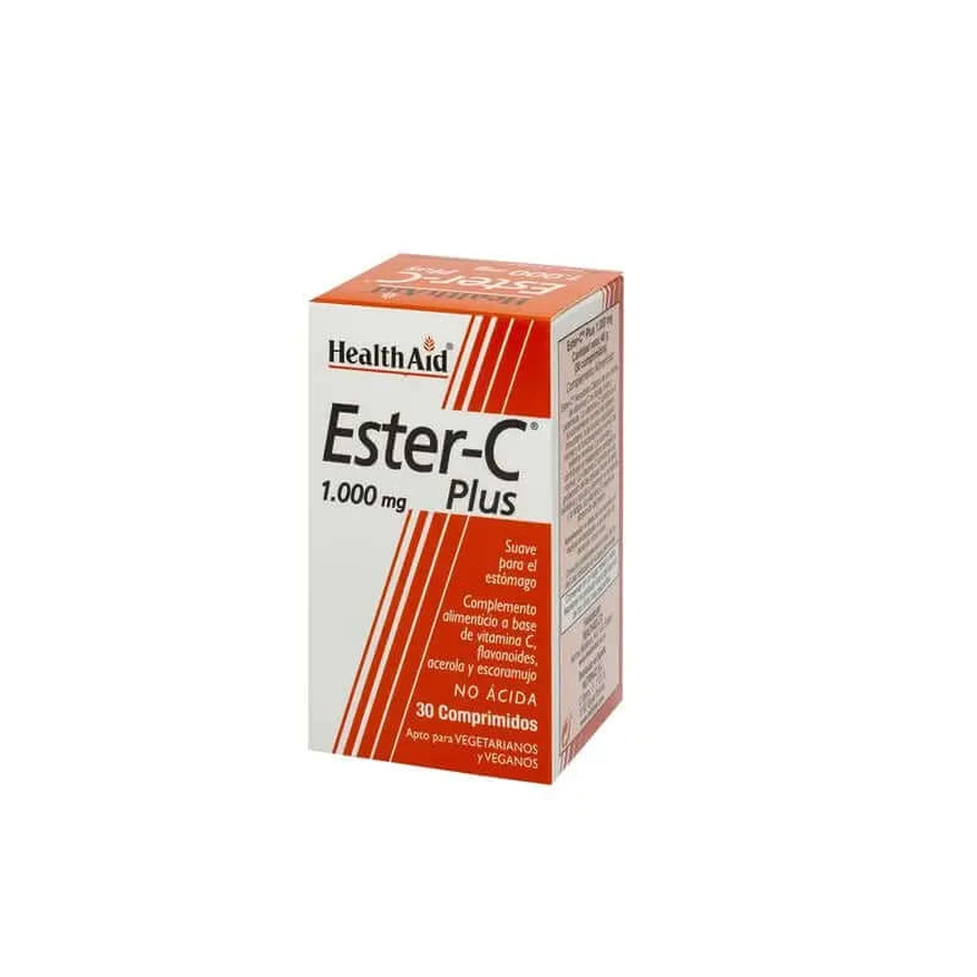 Health Aid Ester C Plus 1000 Mg, 30 comprimés