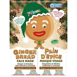 7 Heaven Christmas Lebkuchen Tuch Maske, 2 Stück