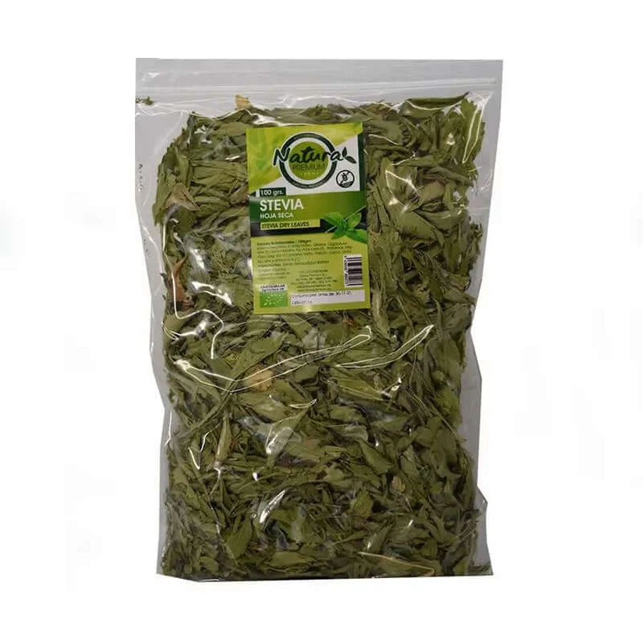 Natura Premium Stevia Dried Leaf Bio , 100 grammes