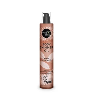 Organic Shop Körperschimmer Rose & Lychee Öl, 100 Ml