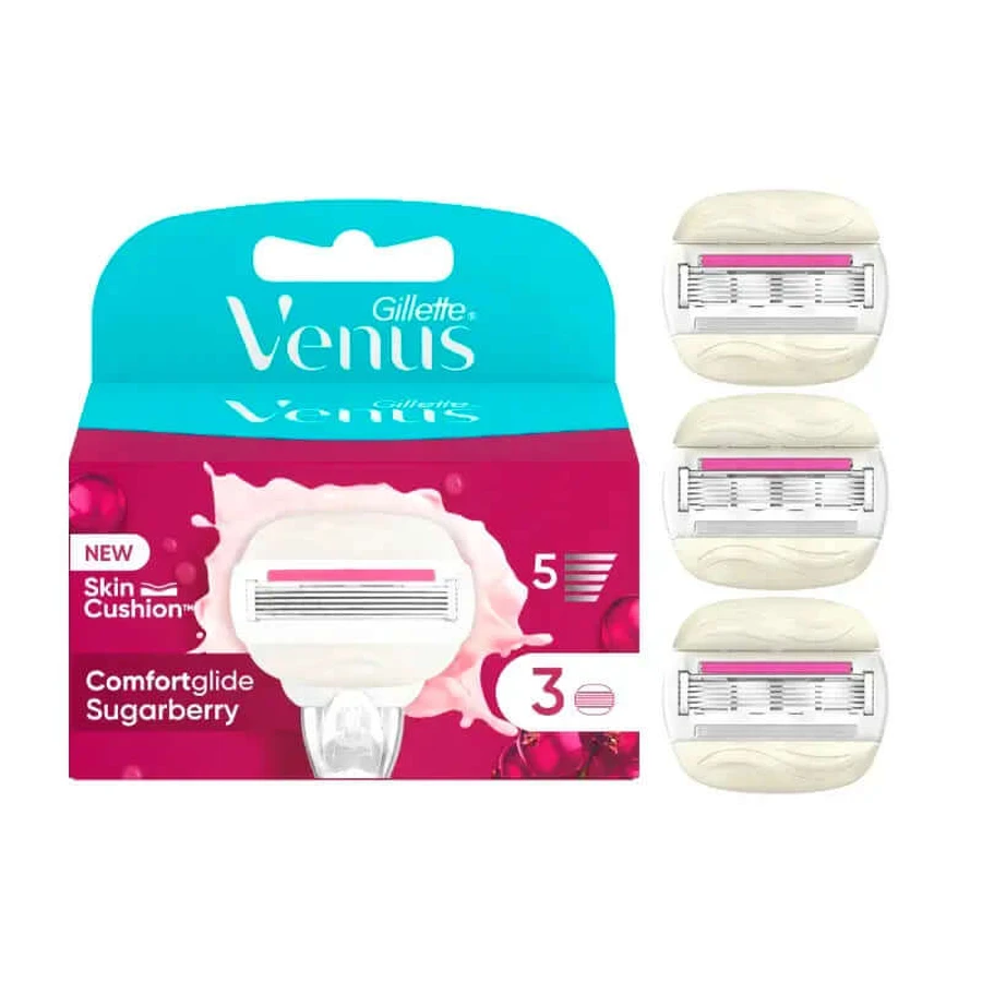Venus Comfortglide Sugarberry Met Olay, 3 eenheden