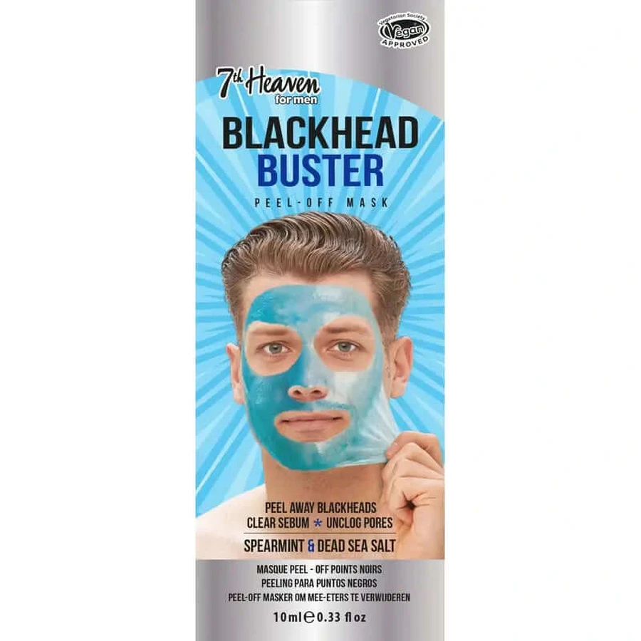 7 Heaven Men's Peel-Off Mask Dead Sea Salts , 10 ml