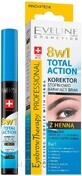 Eyebrow concealer with henna 8 in 1 Total Action, 10 ml, Eveline Cosmetics