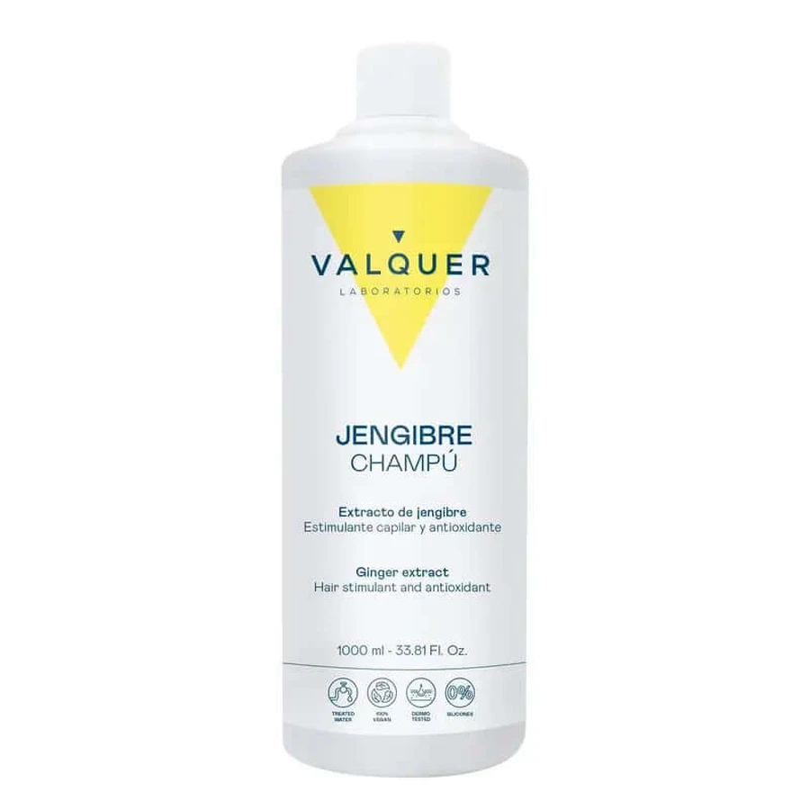 Valquer Gember Sterk Shampoo - Antiroos, Revitaliserend en Versterkend , 1 L