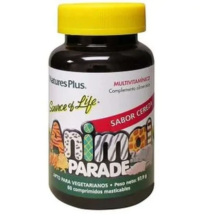 Natures Plus Tierparade Multiv. Kirsche, 60 Tierkausnacks