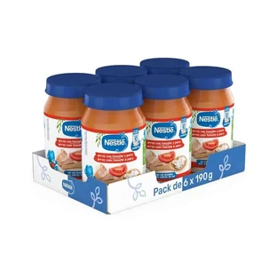 NESTLÉ Pack Tarritos Rice with Tomato & Turkey , 190g x 6 units