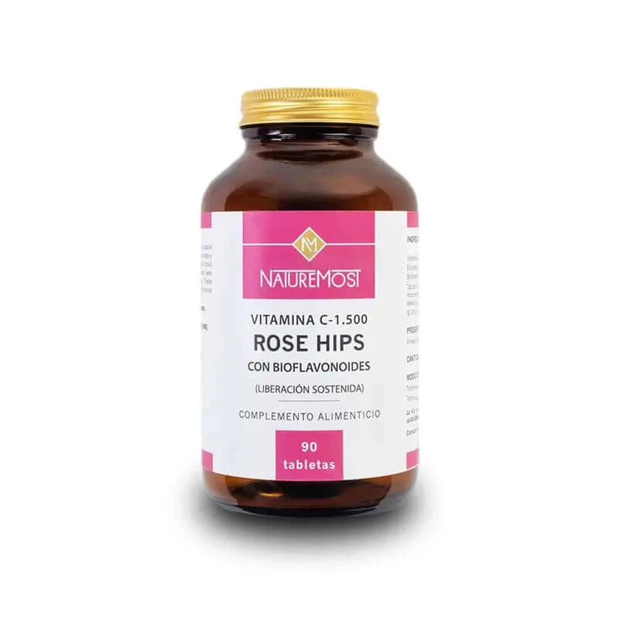 Naturemost Vitamina C Rose Hips L.Sustained 1500 Mg , 90 comprimate