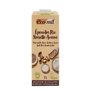Ecomil Spelt Rice Hazelnut Oats Oats Bio, 1 l