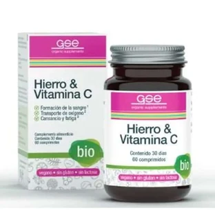 Gse Iron + Vitamin C 60 Bio Vegan Tablets