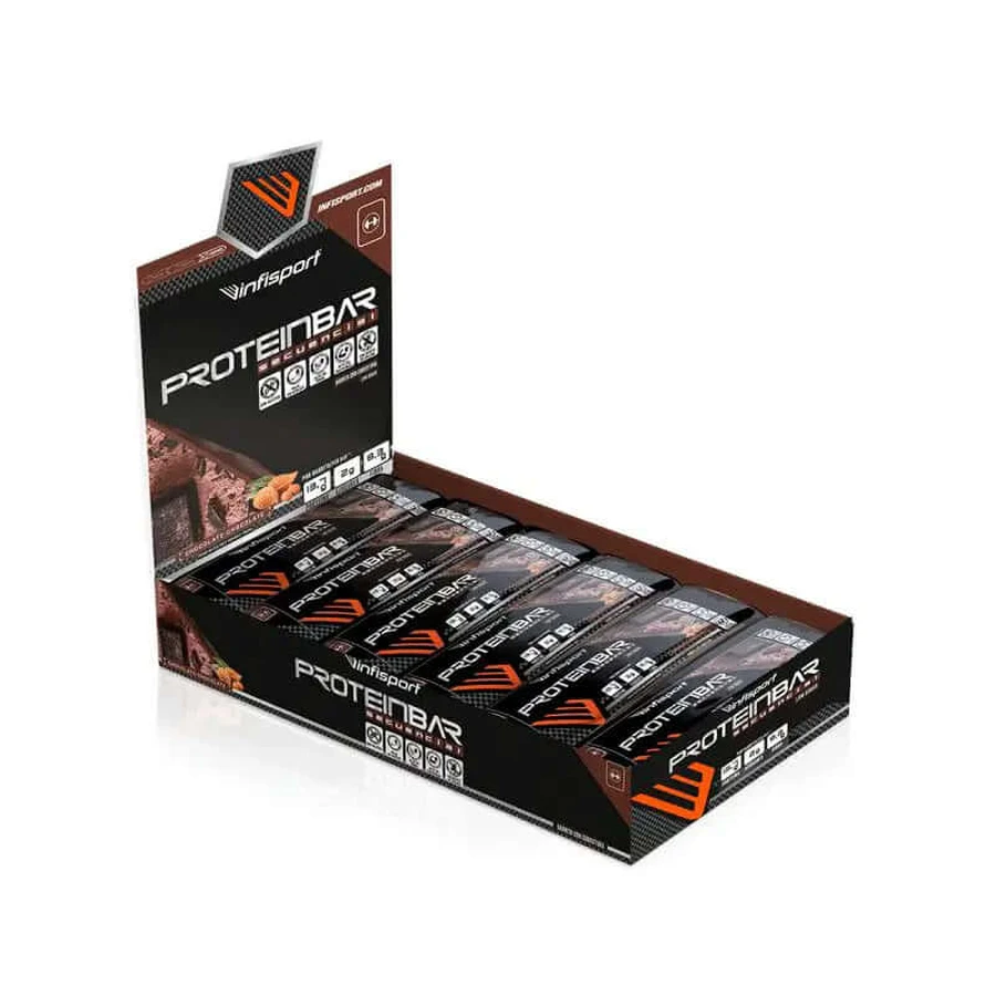 INFISPORT Baton proteic dublu ciocolată 22 unități x 40 grame