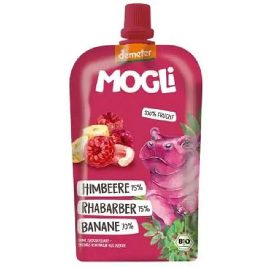 Mogli Smoothie Banaan Rabarber Framboos 6Udsx120Gr**