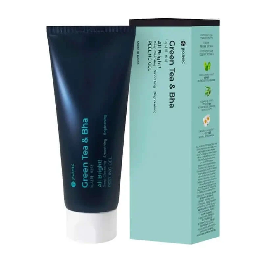 Jkosmec All Bright Grüner Tee und Bha Peeling Gel , 180 ml