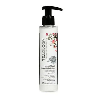 Huile-lait nettoyante hydratante au thé rose Teaology, 150 ml
