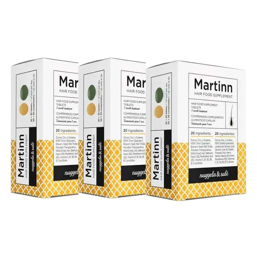 Nuggela Martinn De Nugella & Sule Accion Capil+Accion Depu, Packung 3 x 60 Tabletten