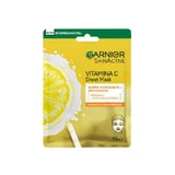 Masque facial Garnier à la vitamine C et à l'acide hyaluronique. La peau est intensément hydratée et visiblement plus lumineuse et plus lisse.