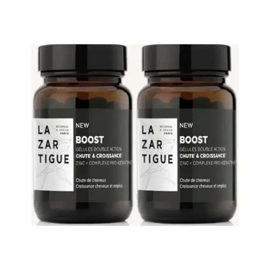 Lazartigue Gélules contre la chute des cheveux, paquet de 2 x 30 gélules