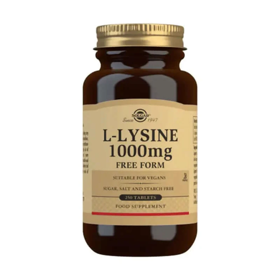 Solgar L-lisina 1000mg, 250 Comprimidos