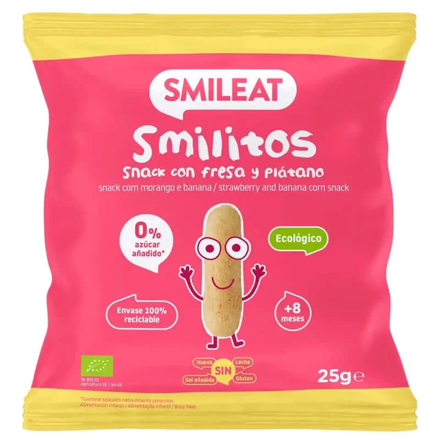 Smileat Smilitos Erdbeere & Banane Eco , 25 Gramm