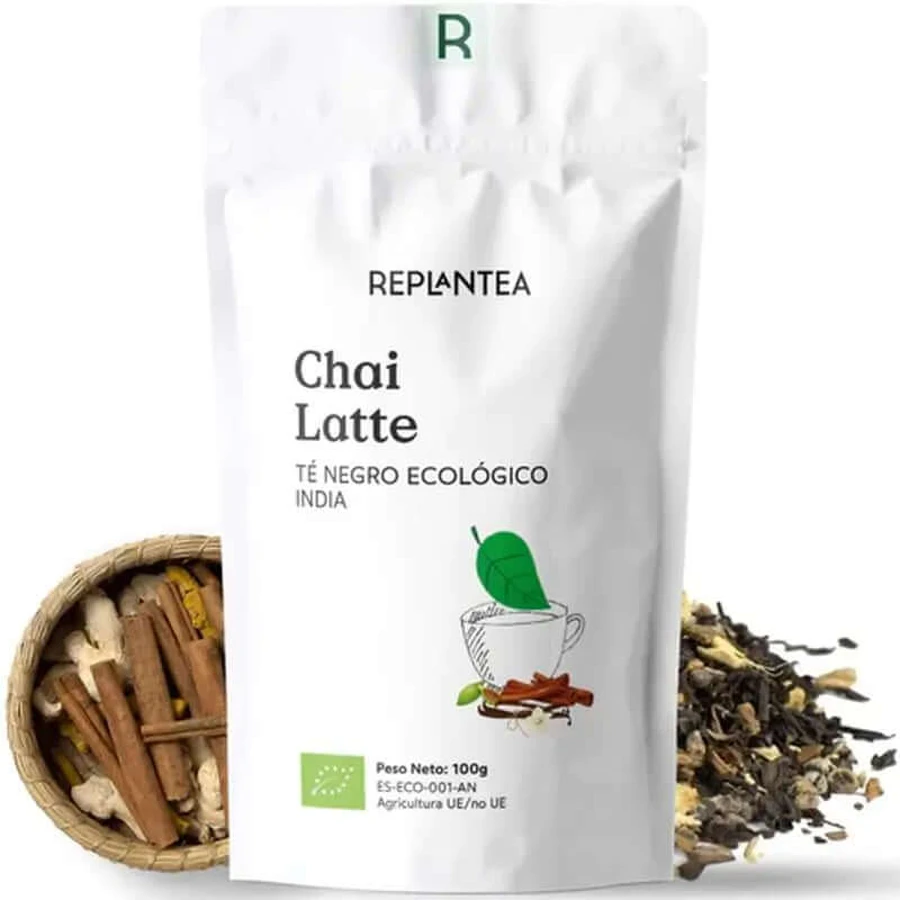 Replantea Organic Black Tea Chai Latte, 100 gr.