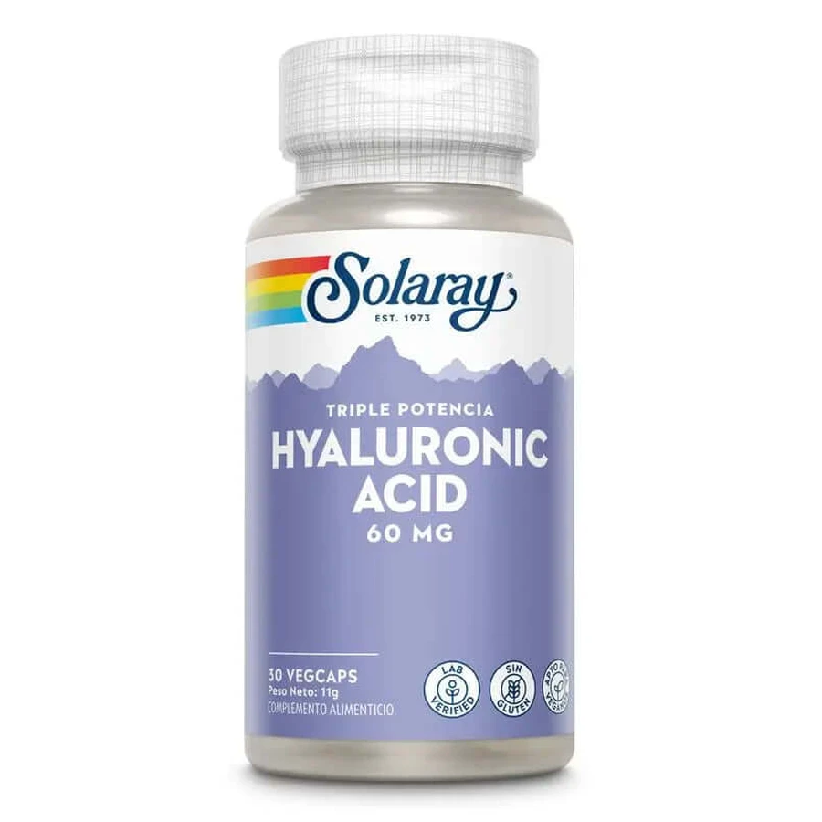 Solaray Hyaluronzuur 60 Mg, 30 Capsules