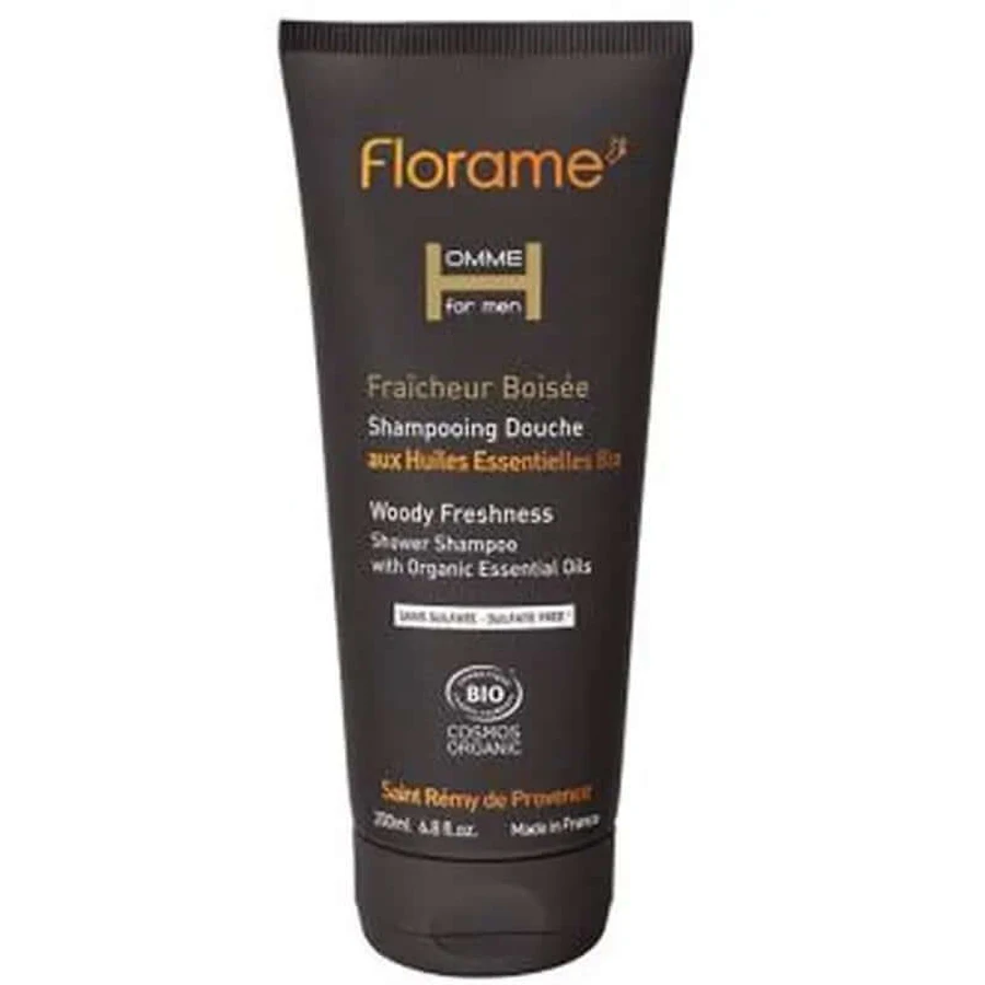 Florame Men's Fresh Woody Shampoo 200Ml