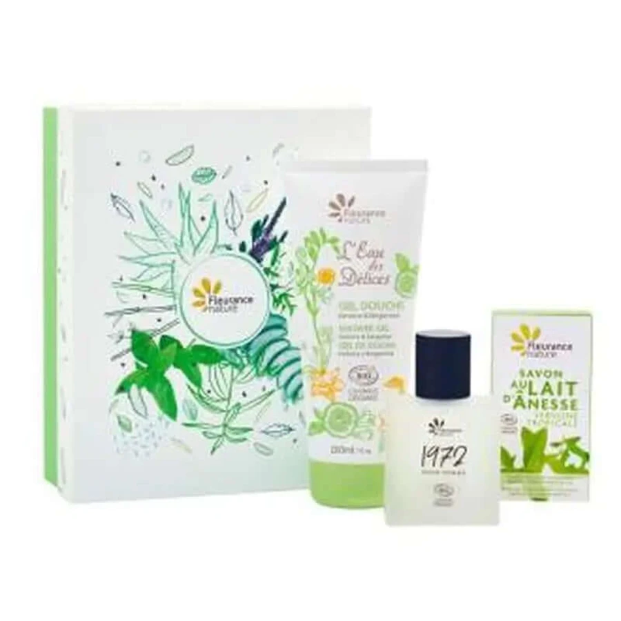 Fleurance Nature Gel Douche Homme Verveine+Perfume+Savon Box
