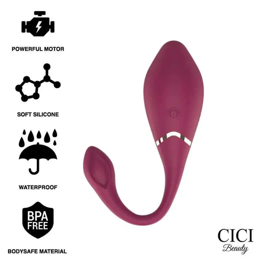 Cici Beauty Premium Silicone Ei Vibrator Afstandsbediening