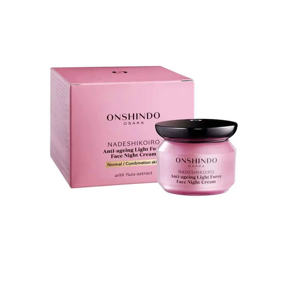 Onshindo Osaka Nadeshikoiro Crema notte anti-età per pelli normali e miste, 50 ml