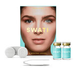 Lentilles de contact colorées, 6 mois, Turquoise, Swati