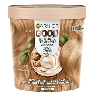 Garnier Good Permanent Coloring Sans ammoniaque, 90% d'origine naturelle Teinte 7.0 Blond amande