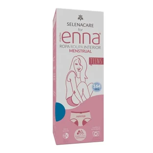 Enna Menstruatiebroekje Tieners Hipster - Medium Vloei, 164 cm, Blauw