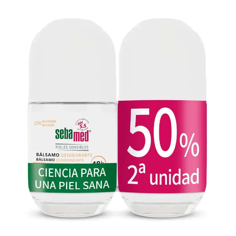 SEBAMED Duplo Gevoelige Deodorant Roll On, 50ml