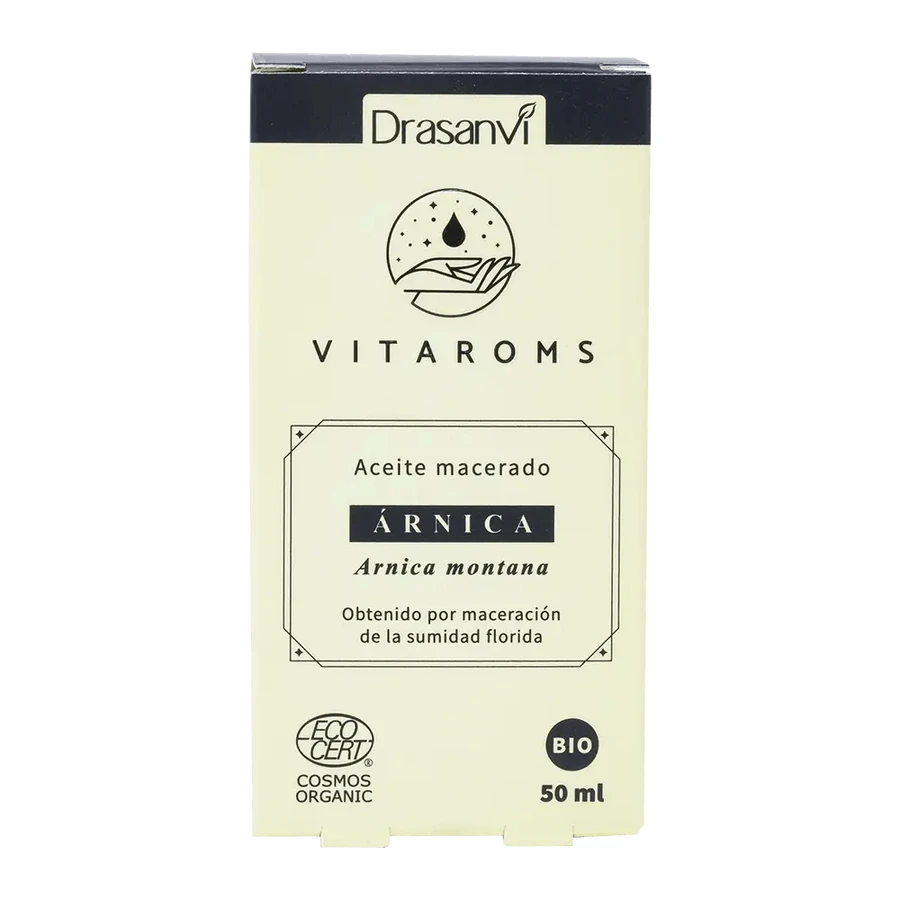 Drasanvi Vitaroms Arnica Macerated Vegetable Oil Bio Ecocert , 50 ml